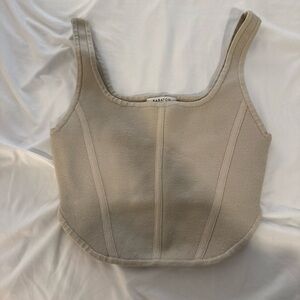 Babaton Light Beige Knit Top